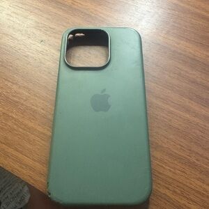 Apple Green Silicone Case for iPhone 15 pro